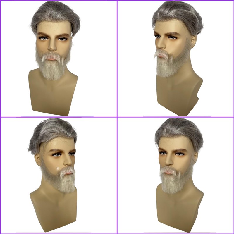 Volora Fake Beard Realistic 100% Human Hair Full Hand Tied
