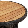vidaXL Round Patio Table - Outdoor Garden Table Made from