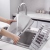 Dish Drying Mat with Rack Water Absorption Folding Design Dish