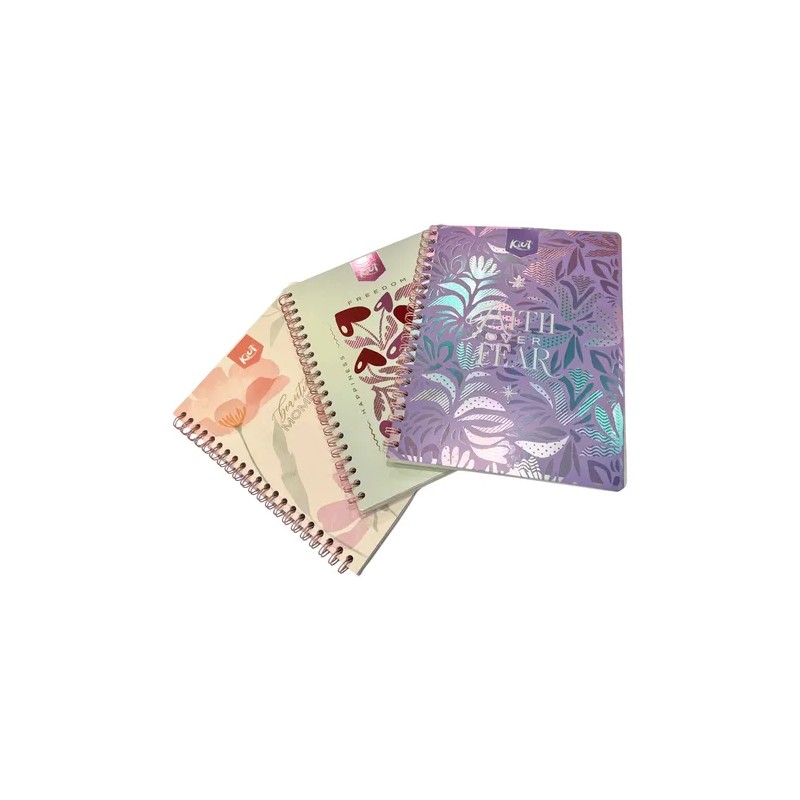 Cuaderno Profesional Kiut Con 100 Hojas Mujer Pack C3
