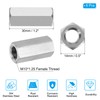 PATIKIL M10 x 1.25-Pitch 304 Stainless Steel Hex Coupling Nuts,