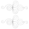 2 Sets Wall Candle Holder Foldable European Style Swirl Wrought