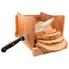 DBTech Bamboo Wood Compact Foldable Bread Slicer