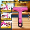 DIYSELF 1 Pack Razor Blade Scraper, Window Scraper with Razor