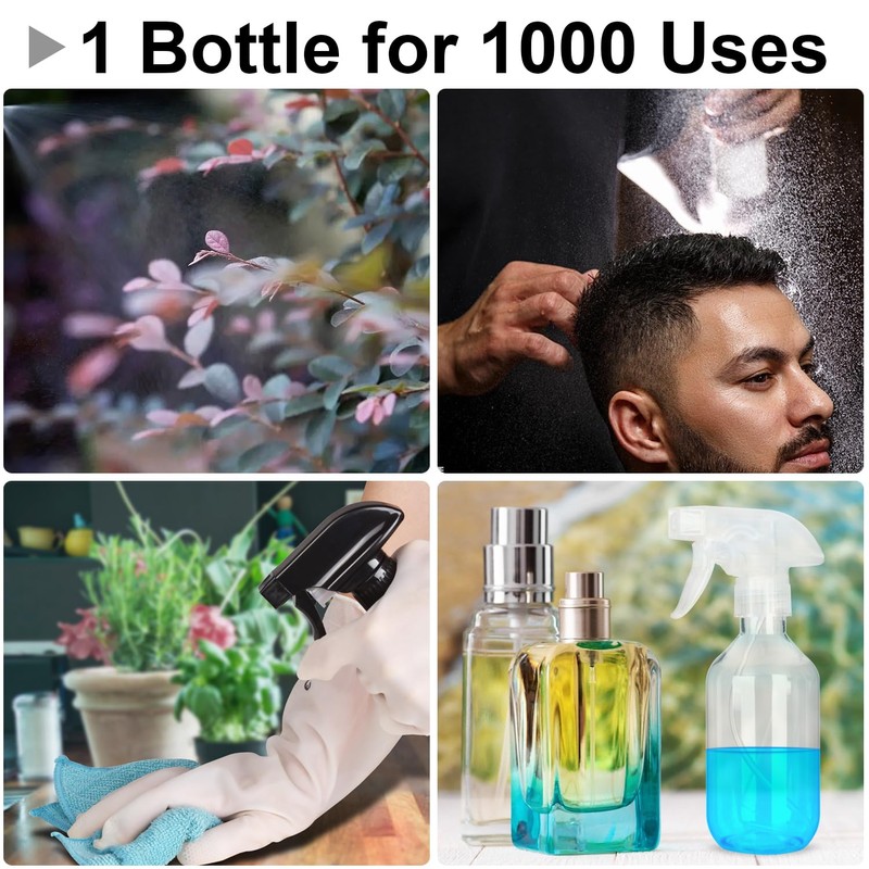 Plastic Spray Bottles - 10.5OZ/300ML Empty Spray Bottles for Cleaning