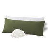 WhatsBedding Memory Foam Body Pillow with Breathable Zippered Cotton Cover,