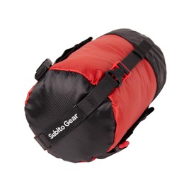Nylon Compression Sack, Ultralight Sleeping Bag Storage Bag for Camping, Hiking, Backpacking, Travel (Red (4-6L))