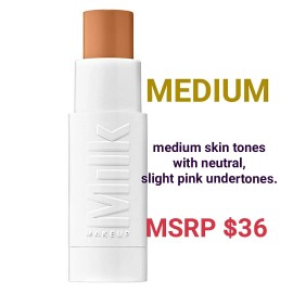 Milk Make Up Flex Foundation Stick In Shade MEDIUM Full Size NEW SEALED