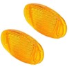 RR-316-WUW/WUA Wheel Reflector (2 Pieces) Amber