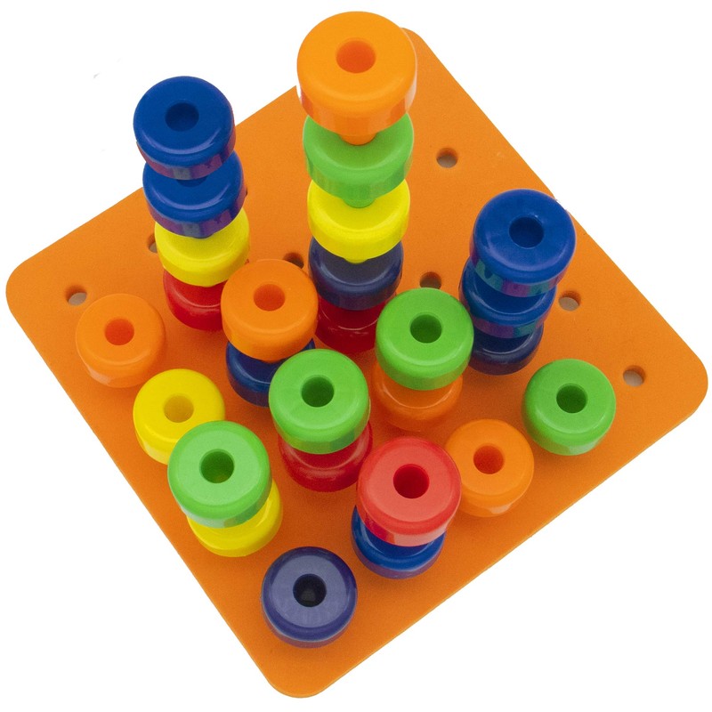 Peg's Power Tower Stacking Toy by Little Roos | Educational