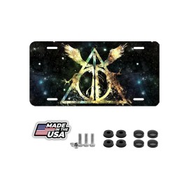 BLVD The Deathly Hallows  , License Plate New Car Tag Metal Aluminum, USA