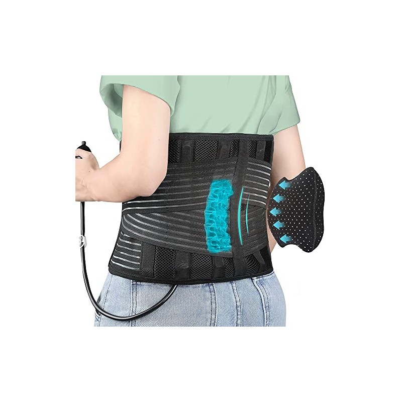 DARLIS Back Brace - Back Support Belt with Removable Inflatable