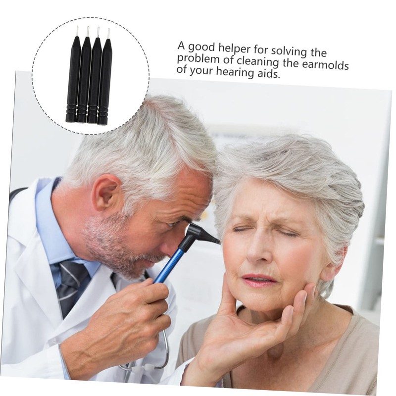 FOMIYES 12pcs Earmold Cleaning Tool Hearing Aids Earwax Remover Needle