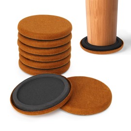 DOINEUFL 8 Pack Felt Furniture Pads Sliders Non Slip Hard Floor Protectors，Heavy Duty Chair Leg Protectors for Hardwood, Vinyl Flooring & Carpet,Moving Appliances, Washing Machine,Sofa Feet,Legs