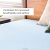 LUCID 2-Inch Ventilated Gel Infused Memory Foam Mattress Topper -