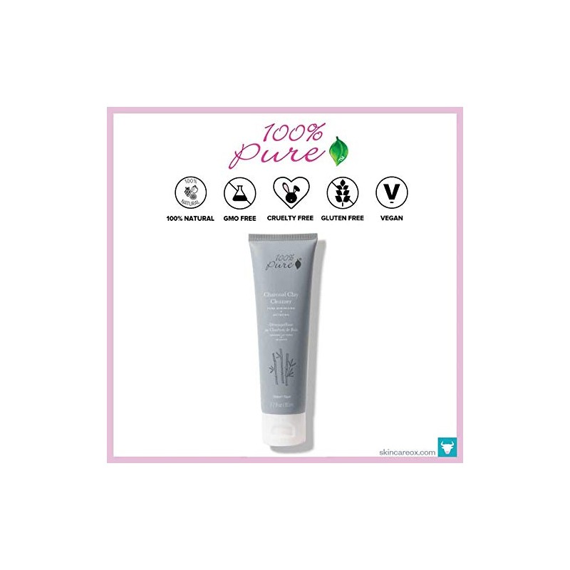100% PURE 100% Pure Charcoal Clay Cleanser, 2.7 fl oz