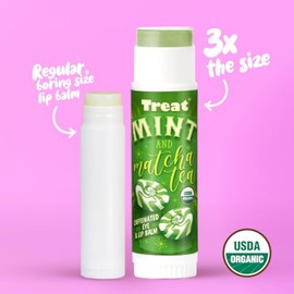 TREAT© Jumbo orgánico y libre de crueldad, 0.50 onzas (té menta y matcha con cafeína)