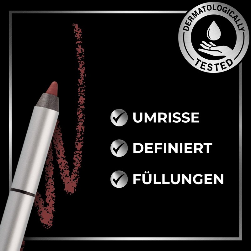 Impala Lip Pencil 222 Deep Berry Wine Creamy Waterproof Long-Wear