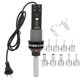 Mini Heat Gun 9 Tuyere LCD Digital Display Thermostat Heat Gun Industrial Electric Heat Gun for Desoldering Circuit Boards EU Plug AC 220V