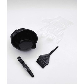 Colortrak Hair Color Bowl Kit for DIY at Home, Great for DIY Hair Coloring, 1 Color Bowl, 1 Color Brush, 1 Croc Clip, 1 Pair Disposable Gloves, All-In-One Kit, For Stylists and Kitchen Colorists
