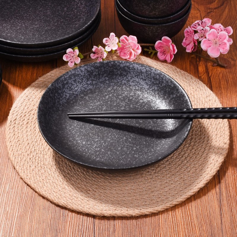 Ceramic Dinner Plates Pasta Plate Steak Plate 8 Inch Japanese