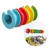 Teensery 8 Pcs Clothes Hanger Hooks Silicone Anti-Slip Clothes Hanger