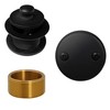 Westbrass D94K-62 Twist & Close Bathtub Drain Stopper with 2-Hole