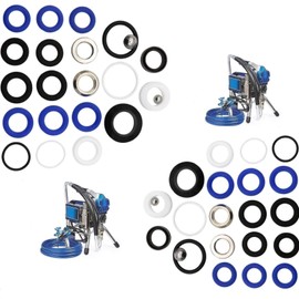 FHUIPENG 2PCS 244194 Pump Repair Packing Kit Compatible for Airless Paint Sprayer 295 390 395 490 495 595 3400