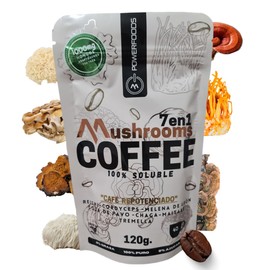 Mushrooms Coffee 7 en 1  Caf Soluble con 7 Hongos Adaptgenos Beverage                                                                                 