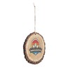 CafePress Windham Mountain Windham New York Rustic Wood Ornament, 2.75"x2.5"