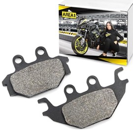 Area1 Replacement Brake Pads Rear Wheel Compatible with MT-125, 2014-2019 / YZF-R 125 2008-2018, (Semi Metal) Compatible with Suitable for Sym Brake Pad Brake Pads