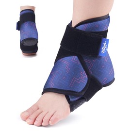 Hilph Ankle Ice Pack Wrap for Swelling & Sprained, Reusable Ankle Cold Pack Wrap for Plantar Fasciitis, Hot Cold Therapy Compression Wrap for Feet & Heel, Achilles Tendonitis, Soreness (1 Pack)