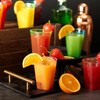 MATANA Pack of 40 Colourful Hard Plastic Party Cups (Neon,