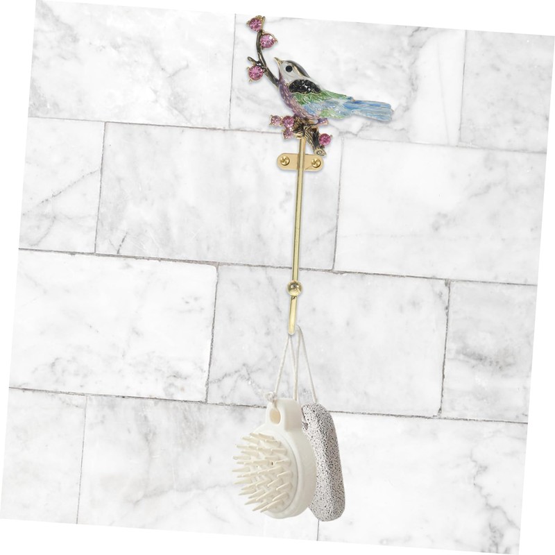 WHAMVOX Elegant Decorative Hooks Metal Wall Mount Retro Bird Shape