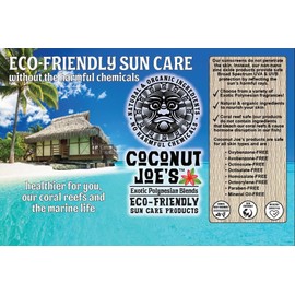 Coconut Joe's Zinc Oxide Sunscreen Lotion, SPF 30, Natural & Organic, Mineral Sunscreen, 8 oz