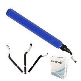 Lotatheta Metal Deburring Tool + 4 Blade High-Speed Steel for Metal Plastic Aluminum Copper Pipe Wood