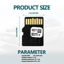 GPS SD Card - Latest US & Canada Maps Updated Car Navigation SD Card for Upgrading Your Car GPS Navigation System, 86271-0E075 Car Accessories Compatible with Toyota 4Runner RAV4 Tundra