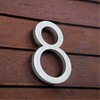 HASWARE Floating House Number 4" Stylish Door Numbers Alphabet Plaque