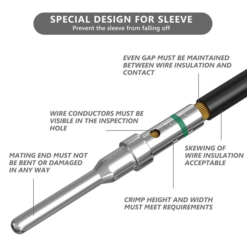 Newdeli Deutsch Pin Connector Kit 90 Pairs Deutsch Solid Pin