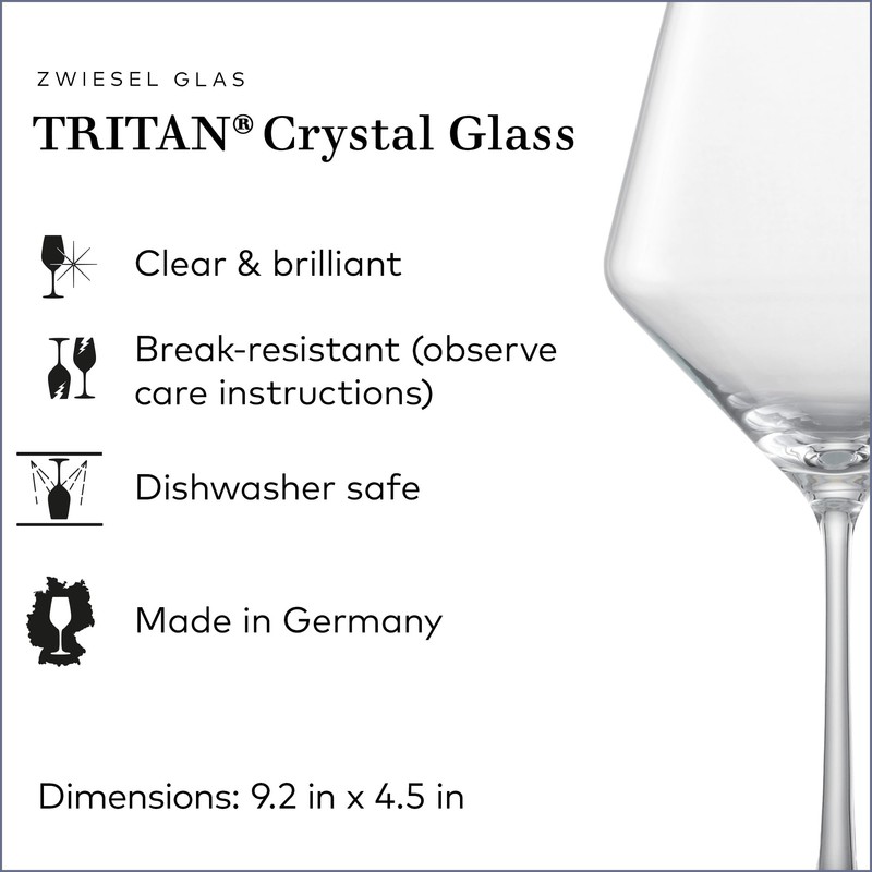 ZWIESEL GLAS Pure Burgundy Red Wine Glass (Set of 2),