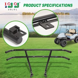 10L0L Golf Cart Front Brush Guard Tubular Bumper Club Car DS 1984-1999, Gas & Electric Accessories Heavy Duty Front Bumper Guard Accessories, Club Car Bumper Replacement