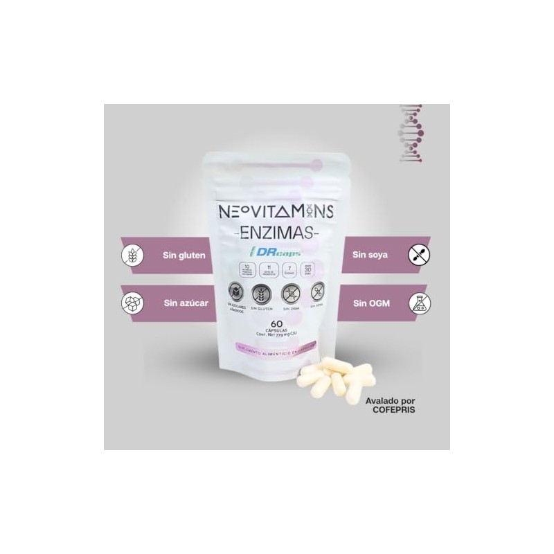ENZIMAS DR. CAPS™ NEOVITAMINS | Suplemento Alimenticio | Tecnología DR.