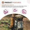 SUIKIHUM 10 Pack Plastic Ladder Slider, 1 Inch(25mm) Backpack Buckle