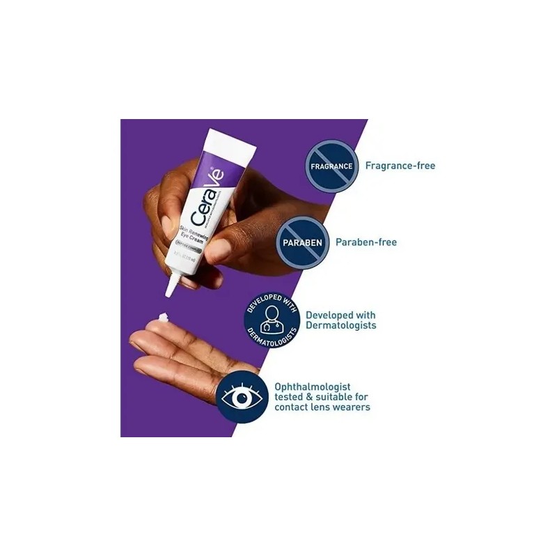 Cerave Crema Ojos Arrugas Cafeína Péptidos Tipo Piel Todo Ceramides