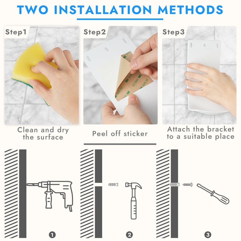 Dispenser Drip Tray Wall Mount Soap Dispenser Bracket,Laundry Detergent Drip