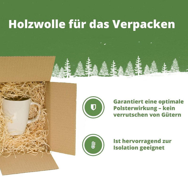 Wood Wool Filling Material for Gift Baskets Suitable for Food