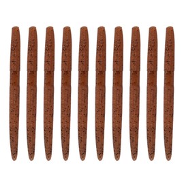 Balifly Senko Worms for Bass Fishing Salted Soft Plastic Baits with Hook Slot for Saltwater Fishing 5.31inch 10pcs FS/RE-09(Color B)