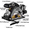 DEKOPRO 20V Cordless Circular Saw, 6-1/2-Inch Blade, 4500 RPM Circular