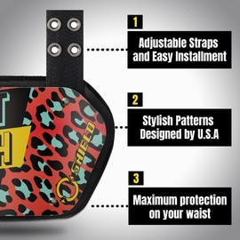 O Shield Cheetah Fast- Can't Catch me Football Back Plate-Youth