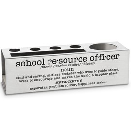 vizuzi School Resource Officer Gifts for Women, Men, School Resource Officer Appreciation Thank You Gifts, School Resource Officer Day Birthday Gifts Office Desk Pencil Holders & Pen Holders Zgg17